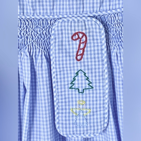 Grace & James Kids Blue Gingham
Celebration Dress Christmas Holiday Girl’s 4 4T - Picture 3 of 12